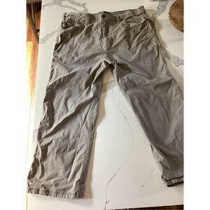 prAna Mens Breathe Utility Carpenter Pants Sz 42x30 Khaki Hiking Work